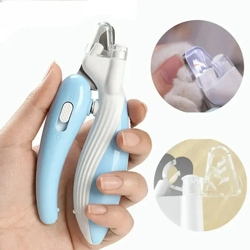 Pet Nail Clippers with LED Light – Grooming Scissors for Dogs, Cats & Small Animals – Paw Nail Trimmer