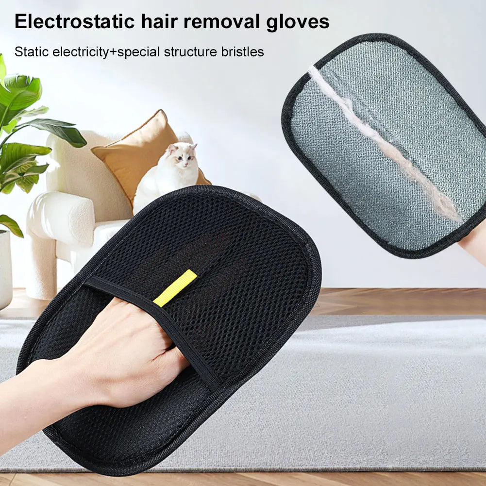 Pet Hair Remover Glove – Double-Sided Grooming Brush for Dogs & Cats