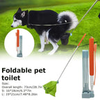 Long Handle Pet Poop Scooper – 28.7-Inch Stainless Steel Dog & Cat Waste Picker