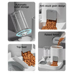 All-in-One Cat Food and Water Dispenser – Large Capacity, Spill-Proof, Convenient & Mess-Free